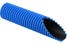 Двухстенная труба Рувинил ПНД ПВД 110 мм дренажная 50 м Т2-ДР0-110(50)