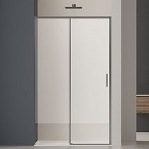 Душевая дверь Vincea Софт 2 (Soft 2) VDS-3SO2110CLGM 110x200 вороненая сталь, прозрачная