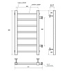 Полотенцесушитель водяной Point Вега PN71558 П7 50x80 хром