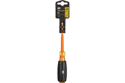 Отвертка IEK Arma2l 5 диэлектрическая slim sl4,0x100 т3 A2L5-SC31-T3-SL-40-100