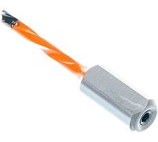 Сверло присадочное усиленное "глухое" (4x57.5 мм; S=10 мм; LH) ROTIS 412.0457L