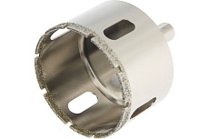 Сверло алмазное по стеклу и керамике, трехгранный хвостовик, 55x65 мм Тундра 1935848