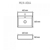 Раковина Melana MLN-A064 46.5 см