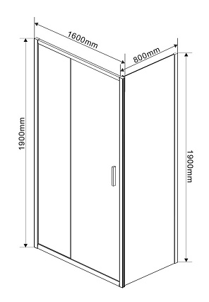 Душевой уголок Vincea Garda VSR-1G8016CH 160x80 хром, шиншилла