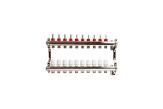 Коллекторная группа VRT 1&quot;х3/4&quot;, евроконус, 10 выходов, c расходомерами 530138