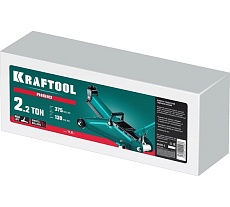 Подкатной домкрат с увеличенным подъемом Kraftool rigid 2.25 т, 130-385 мм 43452-2