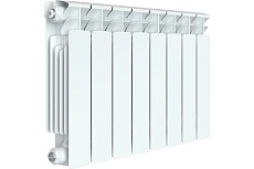 Биметаллический радиатор Rifar BASE 350 8 секций, боковое подключение RAN30H1KQ5SN59