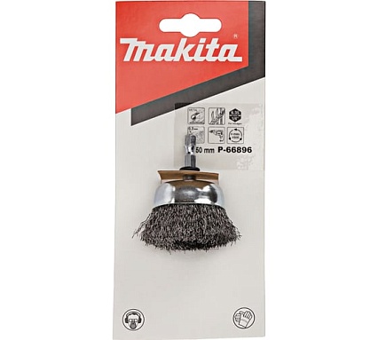 Щетка проволочная чашечная 50 мм, 1/4" Makita P-66896