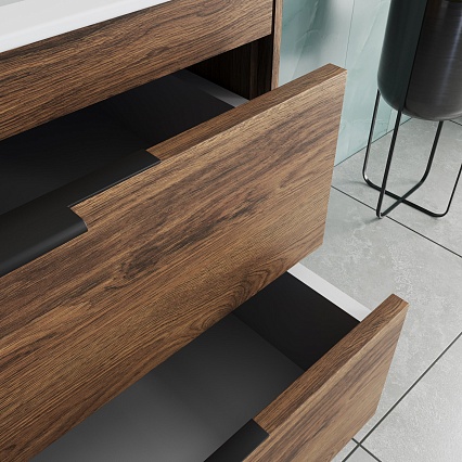 Тумба с раковиной Vincea Chiara 2D 80 см C.Oak