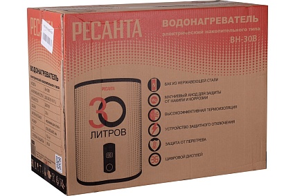Накопительный водонагреватель Ресанта ВН-30В 74/5/1