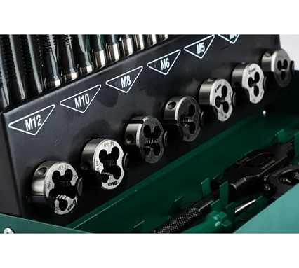 Набор метчиков и плашек Sata 32 предмета 50452