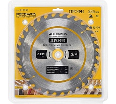 Пильный диск по дереву ПРОФИ 235х32/30 мм, 32Т РОСОМАХА 212353