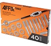 Набор метчиков и плашек AFFIX SK-5 M3-M12, кейс, 40 предметов AF35100140C