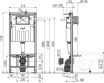 Инсталляция для унитаза AlcaPlast Sadromodul AM101/1120 для сухой установки