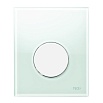 Кнопка смыва для писсуара TECE Loop 9242651 стекло, мятный зеленый/белый