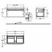 Тумба с раковиной Geberit MyDay 88 см