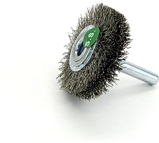 Щетка дисковая EuroBrush Д40x12 c хв-м д6x30, ворс гофр нерж сталь 0,20, до 20000 об/мин код 13-010 EB-D40SS3