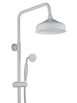 Душевая стойка Wonzon&Woghand Retro WW-B3041-MW термостат, белый матовый