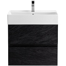 Тумба с раковиной Cezares Molveno 46-60 см Nero