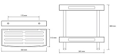 Полка Bemeta Cytro 102308241 двойная