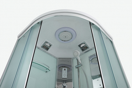Душевая кабина Timo Comfort T-8800 100x100, c г/м, матовые стекла (Fabric Glass), хром