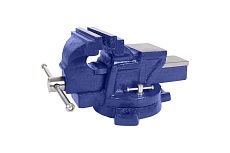 Слесарные поворотные тиски с наковальней Kraft 125 мм KT 705209