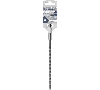 Бур по бетону Basis (6x150х210 мм; SDS-plus) MONOGRAM 089-410