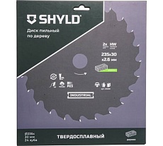 Пильный диск SHYLD по дереву твердосплавный 235x30 мм,24 зубьев 6692473