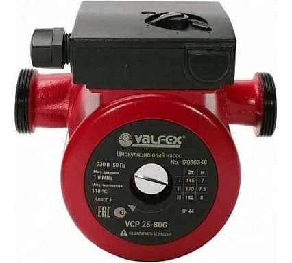 Циркуляционный насос Valfex VCP 25-80G 180 мм, с гайками RS25/8G-180