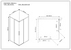 Душевой уголок Vincea Slim VSS-2SL 90x90 хром, прозрачный