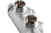 Коллектор Tiemme 2 отвода, регулируемый 1"х1/2(16) MAXIMA (никель) 1860022 / 1868K