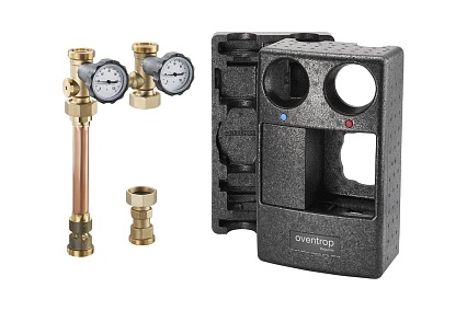 Насосная группа Oventrop Regumat S-180, прямая, DN 25 1 1/2", без насоса 1356020