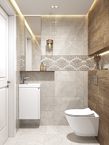 Декор Cersanit Dallas светло-серый орнамент 29,8х59,8 см, A15924