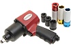 Пневмогайковерт с комплектом головок Rockforce 7 предметов RF-82545K7