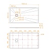 Поддон для душа RGW TSS-W 150x80 стеклокомпозит, белый 553502815-01