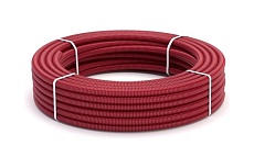 Гофрированная труба Stahlmann из нерж. стали SS304 25А, отожженная, красная, глянцевая, 3м, 2238949