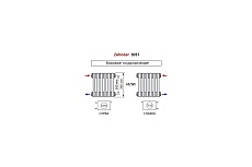 Трубчатый радиатор Zehnder Charleston 3037/18/№1270/RAL 9016, 3/4