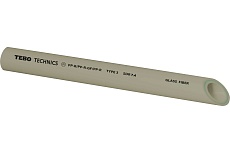 Труба TEBO PPR 63x8,6мм SDR7, 4 армированная стекловолокном, 4м, серый 031010507