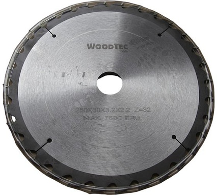 Пила дисковая 250х3.2/2.2x30 мм, Z32 WZ Woodtec ИН 299114