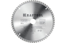 Диск пильный по алюминию Kraftool Multi material 235x30 мм, 64Т 36953-235-30