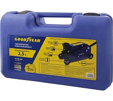 Гидравлический подкатной домкрат Goodyear GY-PD-03K 2,5Т 400 мм кейс с резиновой проставкой порога GY000905