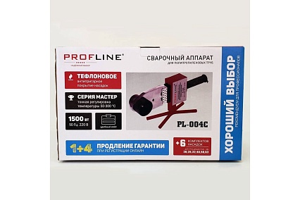 Комплект сварочного оборудования PROFLINE 1500 вт (насадки 20-63мм), метал. бокс УТ-00047458