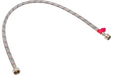 Гибкая подводка для воды СВК 1/2, 80см г/ш, сталь Н0000003208