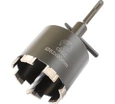 Коронка алмазная по камню CNIC 82x90 мм, М16, для сухой резки, хвостовик SDS-PLUS DB0401 75846