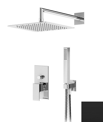 Душевой набор Cezares Porta PORTA-DSIPQ-25-NOP черный матовый
