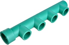 Коллектор Blue Ocean (4 отвода) - 32x25x4 ЗЕЛЕНЫЙ PPRF/FCETA(G) -32х25х4