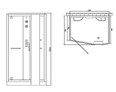 Душевая кабина Orans OLS-SR89105RS white с паром правая