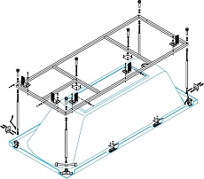 Каркас Cezares Plane 180x90