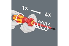 Ручка-держатель WERA 827 T i Kraftform Turbo 9 x 125 мм WE-057481