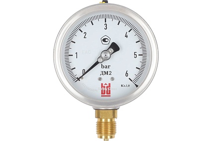 Манометр ДМ 2 100 Р (0-6) бар, кл.1.0, G1/2" BD 1152100013